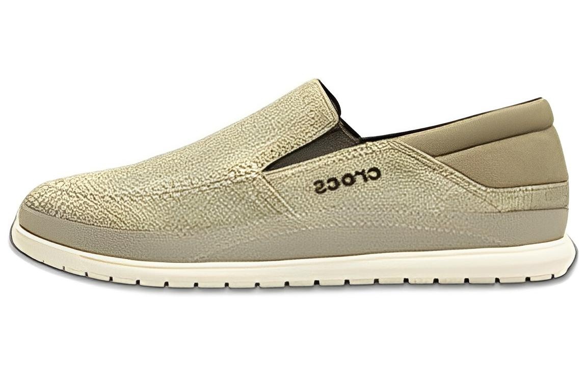 Crocs Santa Cruz Playa Slip-On Shoes 'Khaki Stucco' 204835-26P - 2