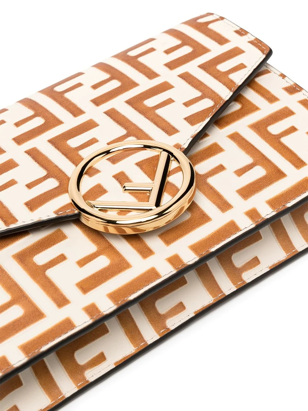 FF logo-embossed clutch bag - 5