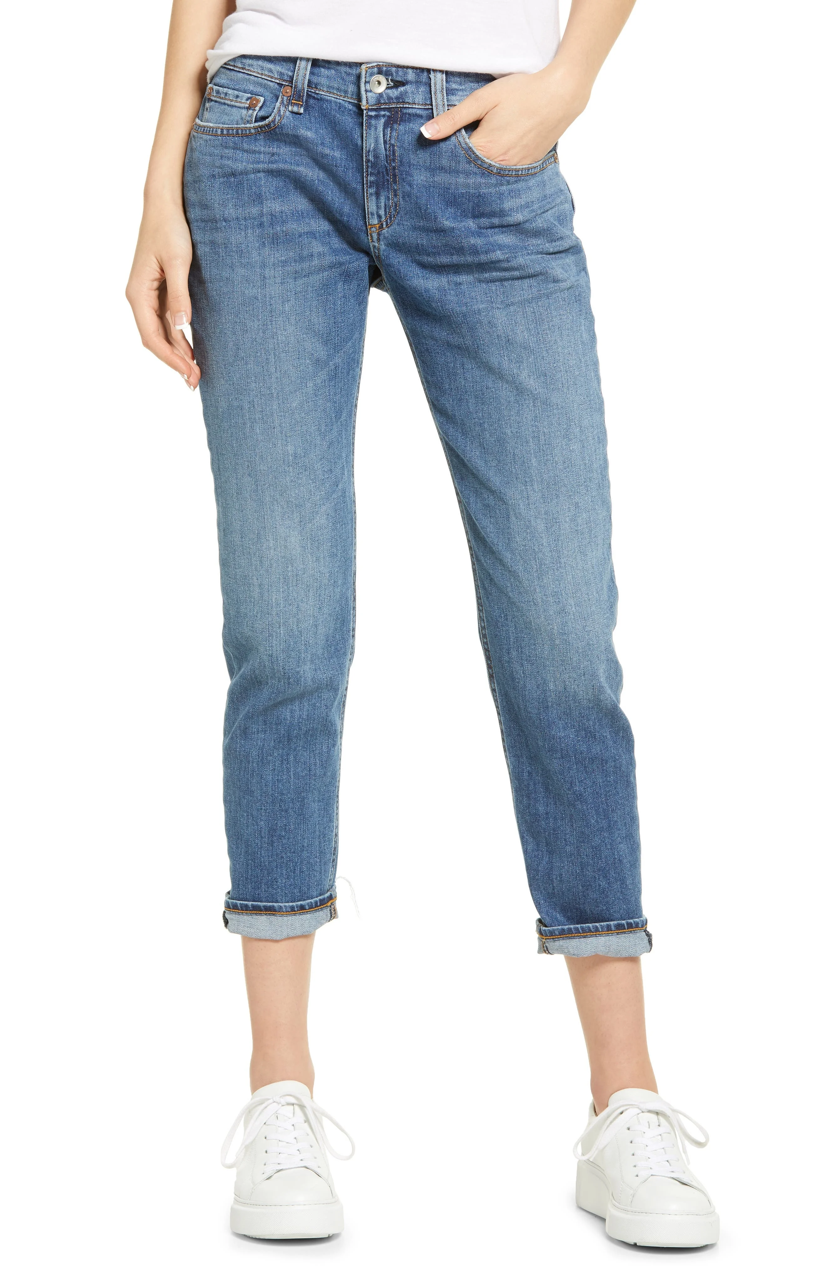 Dre Slim Boyfriend Jeans - 1