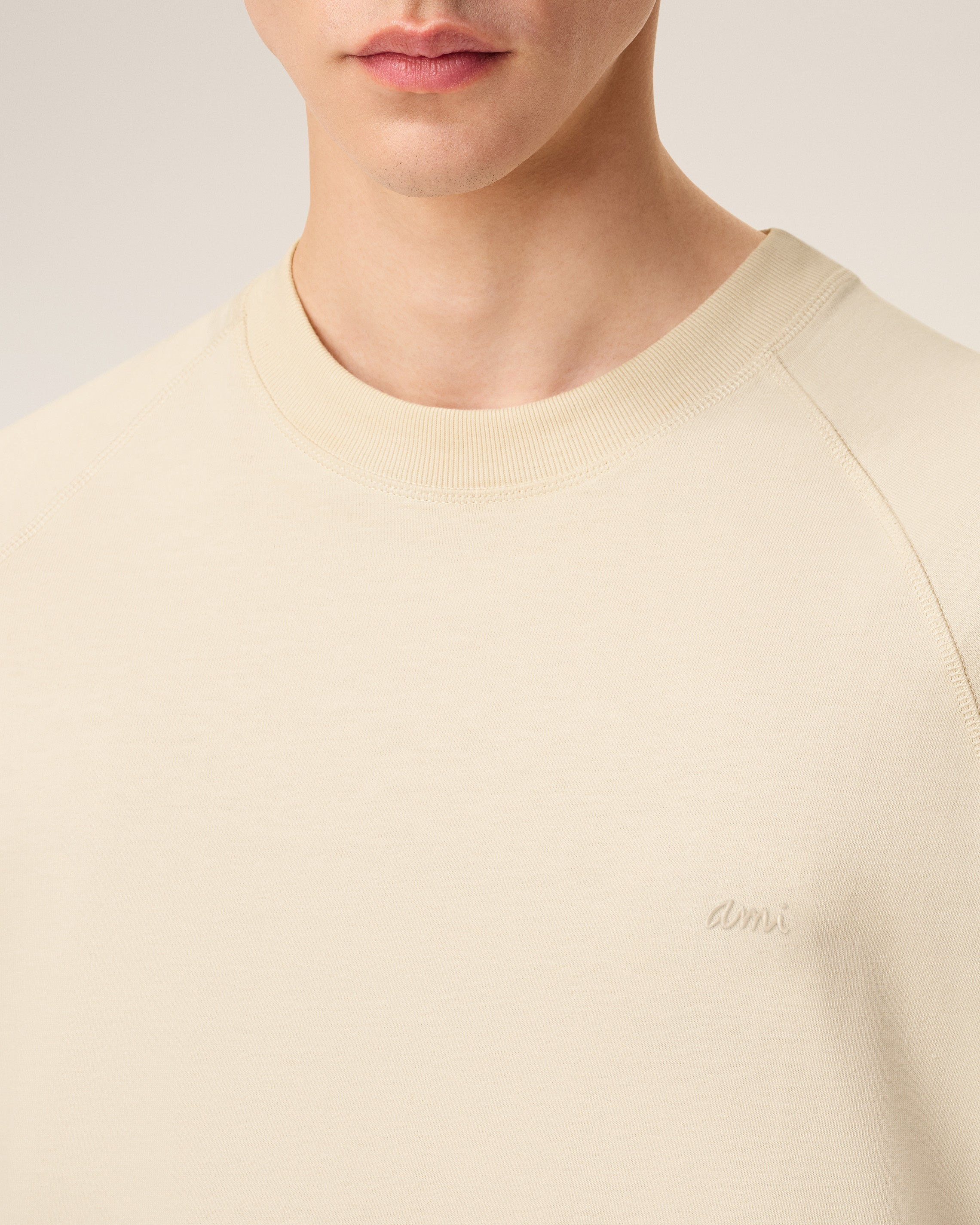 WHITE COTTON SHORT SLEEVES T-SHIRT - 4