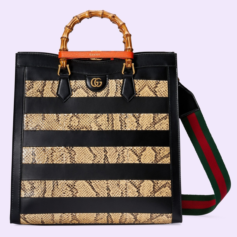 Gucci Diana large python tote 1