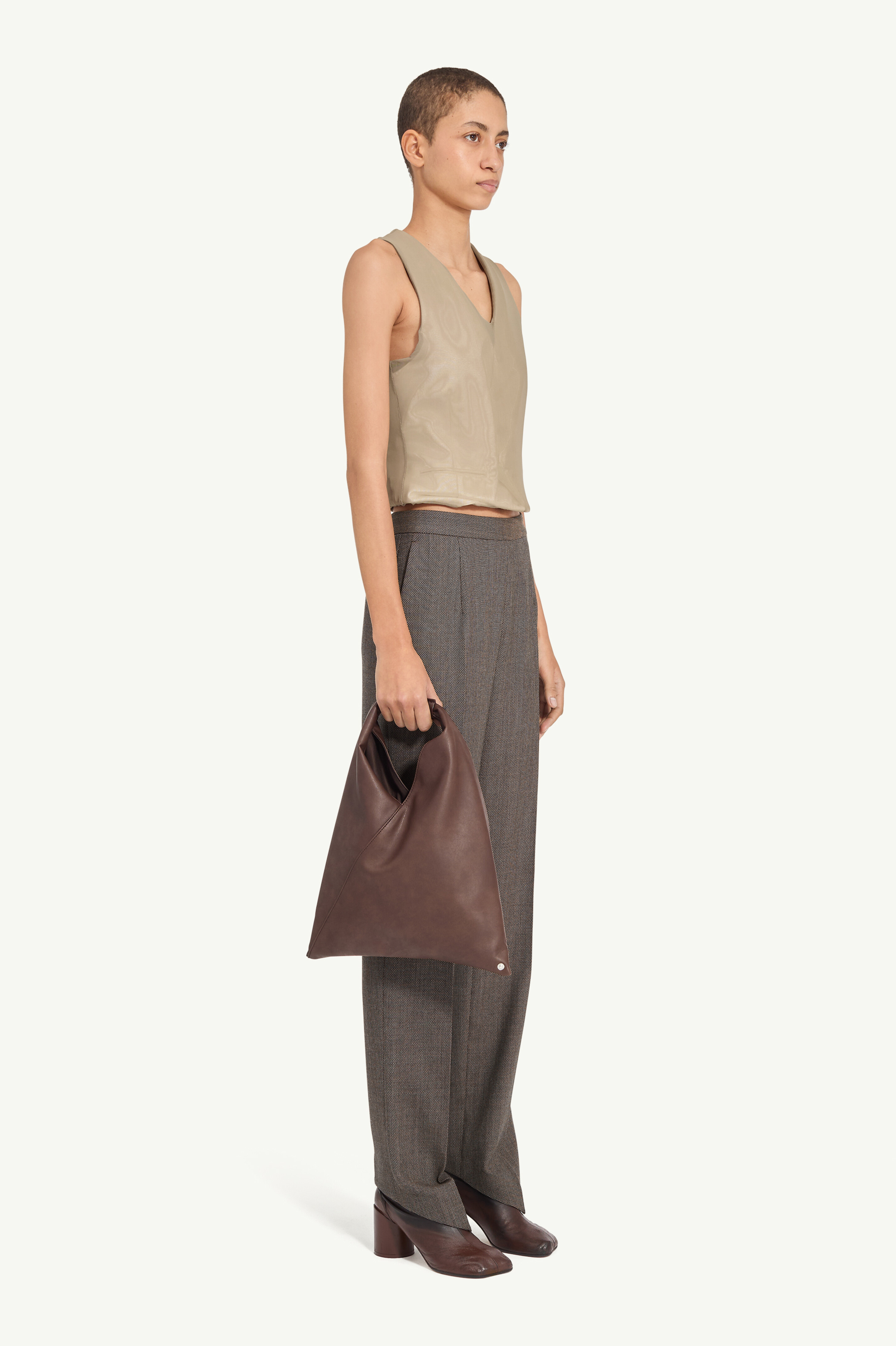Light tweed tailored trousers - 3