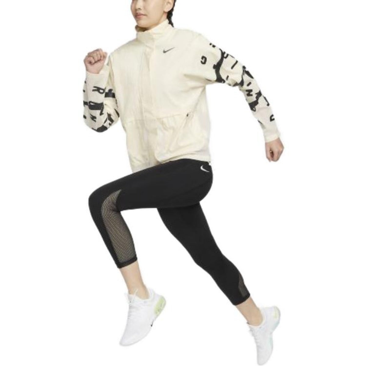 (WMNS) Nike Therma-Fit Run Division Jacket 'White Black' DX0326-113 - 3