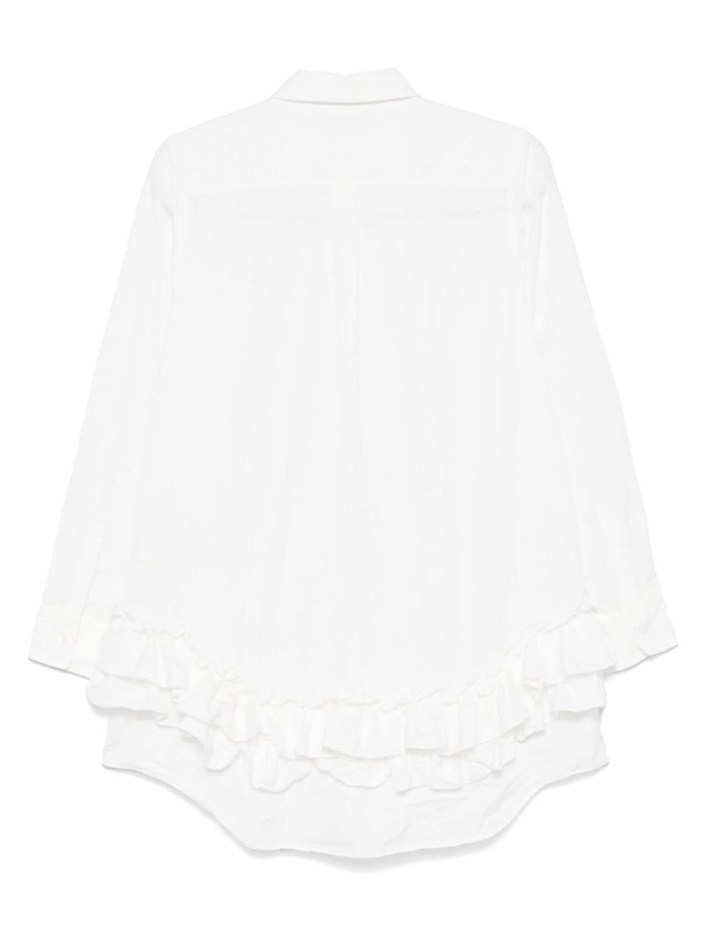 ruffled-trim shirt - 2