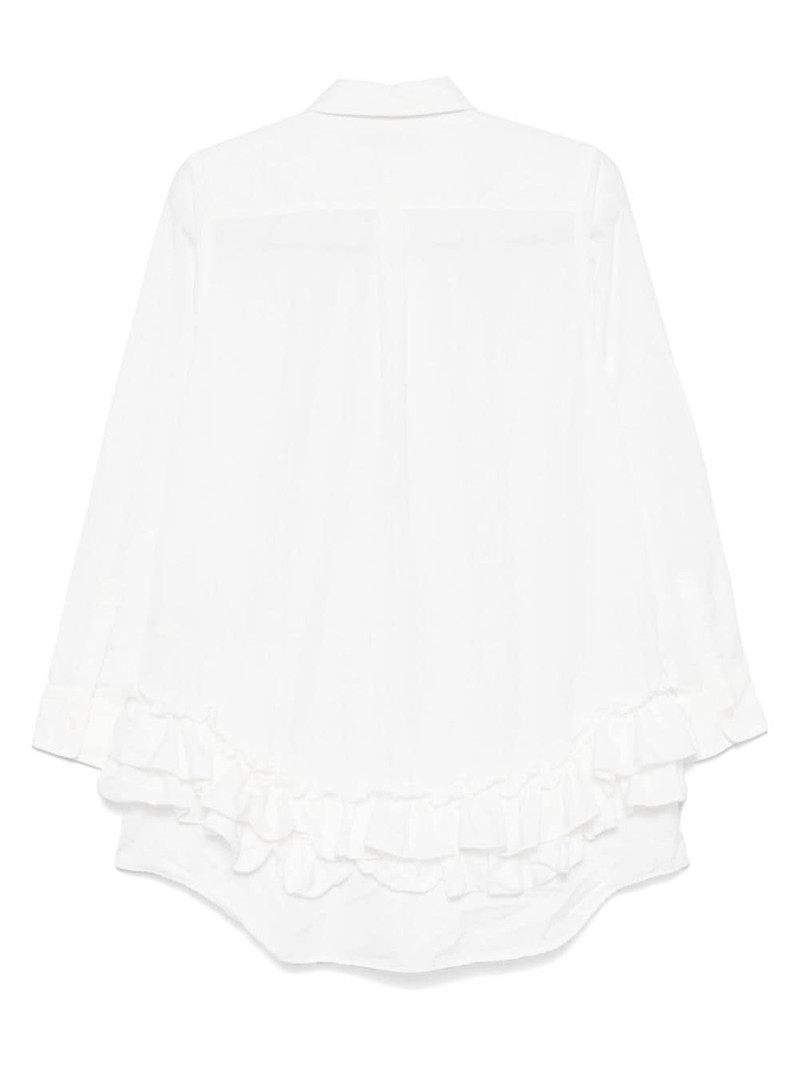 Comme des Garçons Comme des Garçons ruffled-trim shirt outlook