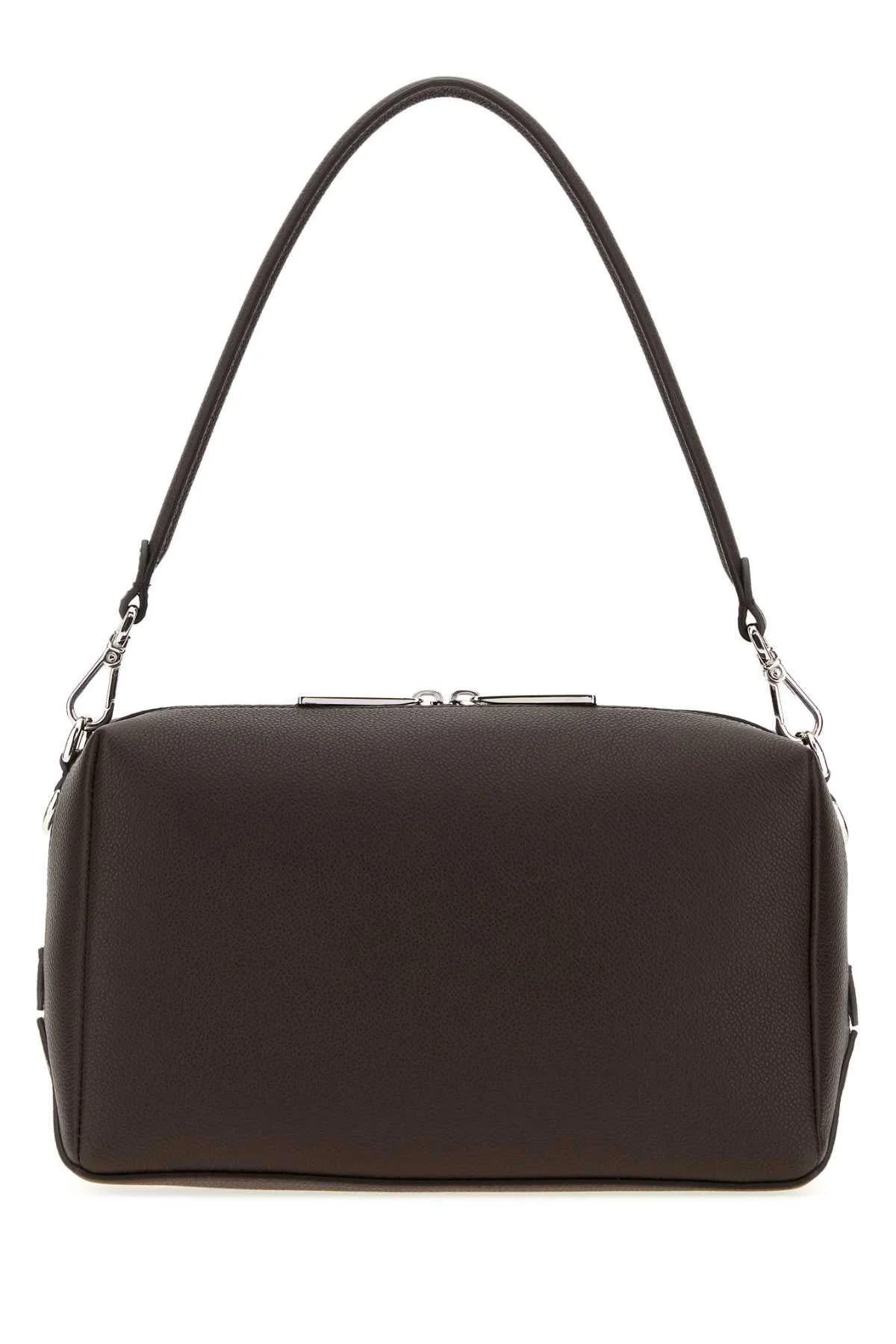 Fendi Men Dark Brown Leather Lui Medium Shoulder Bag - 1