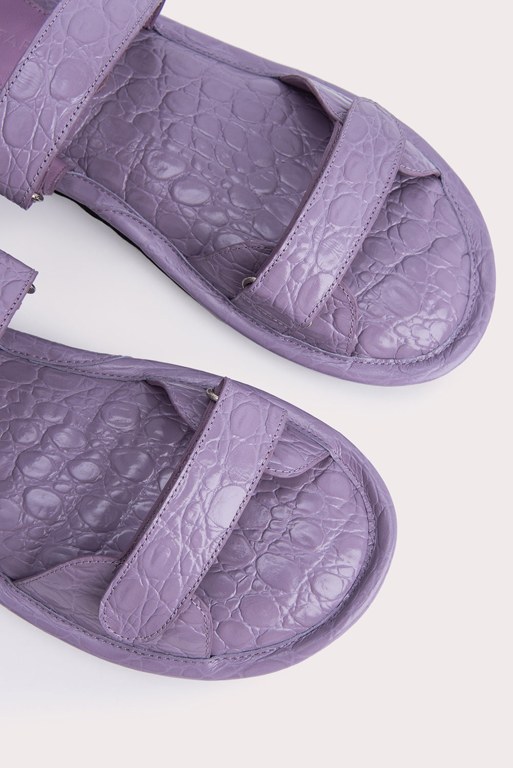 Gideon Purple Haze Circular Croco Embossed Leather - 4