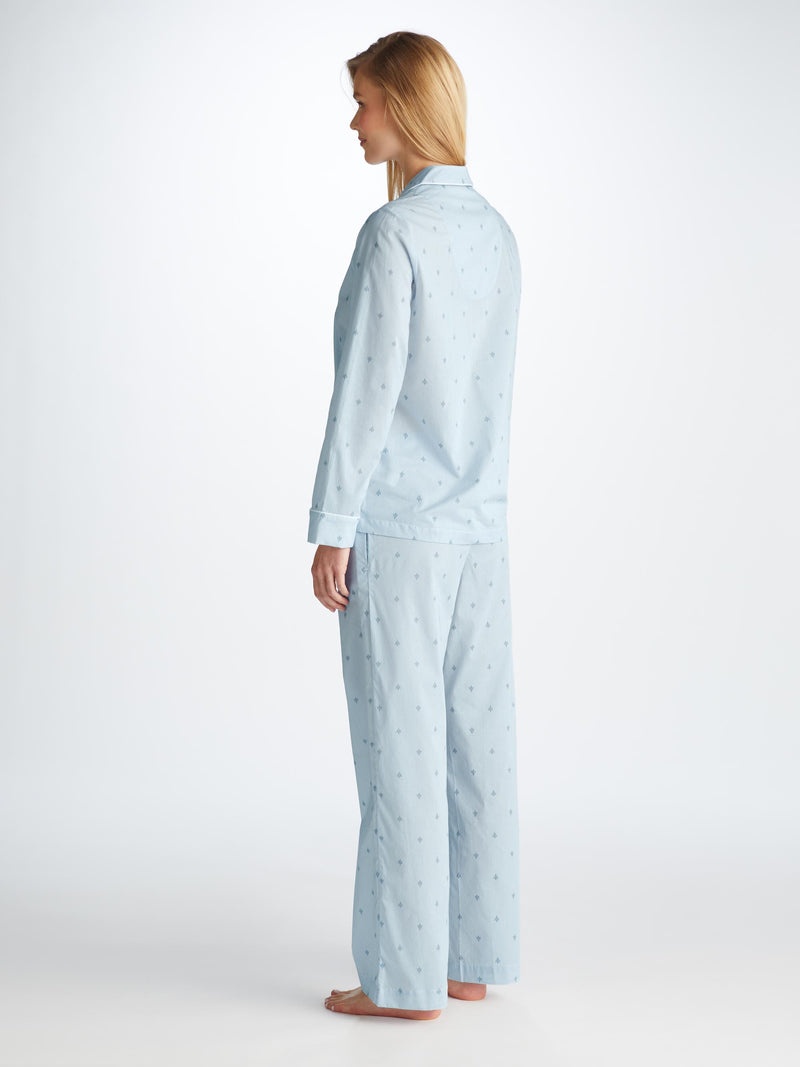 Women's Pyjamas Nelson 100 Cotton Batiste Blue - 4