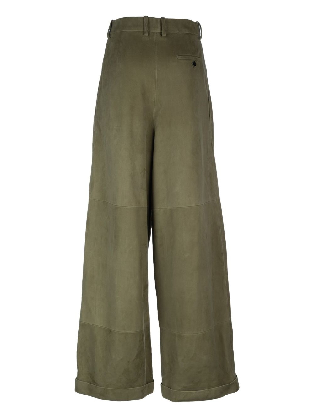 suede-panelled culottes - 2