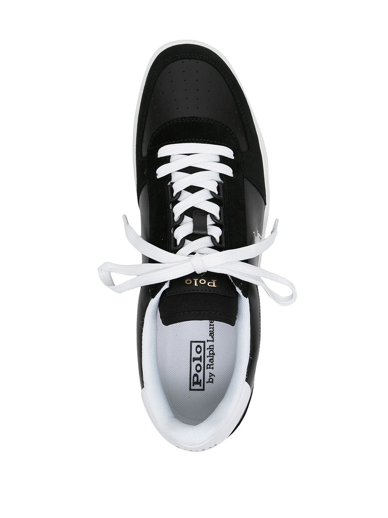 two-tone lace-up sneakers 4