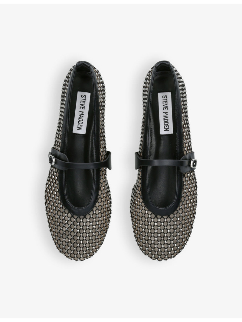 Rejoice-MR rhinestone-embellished mesh flats 2