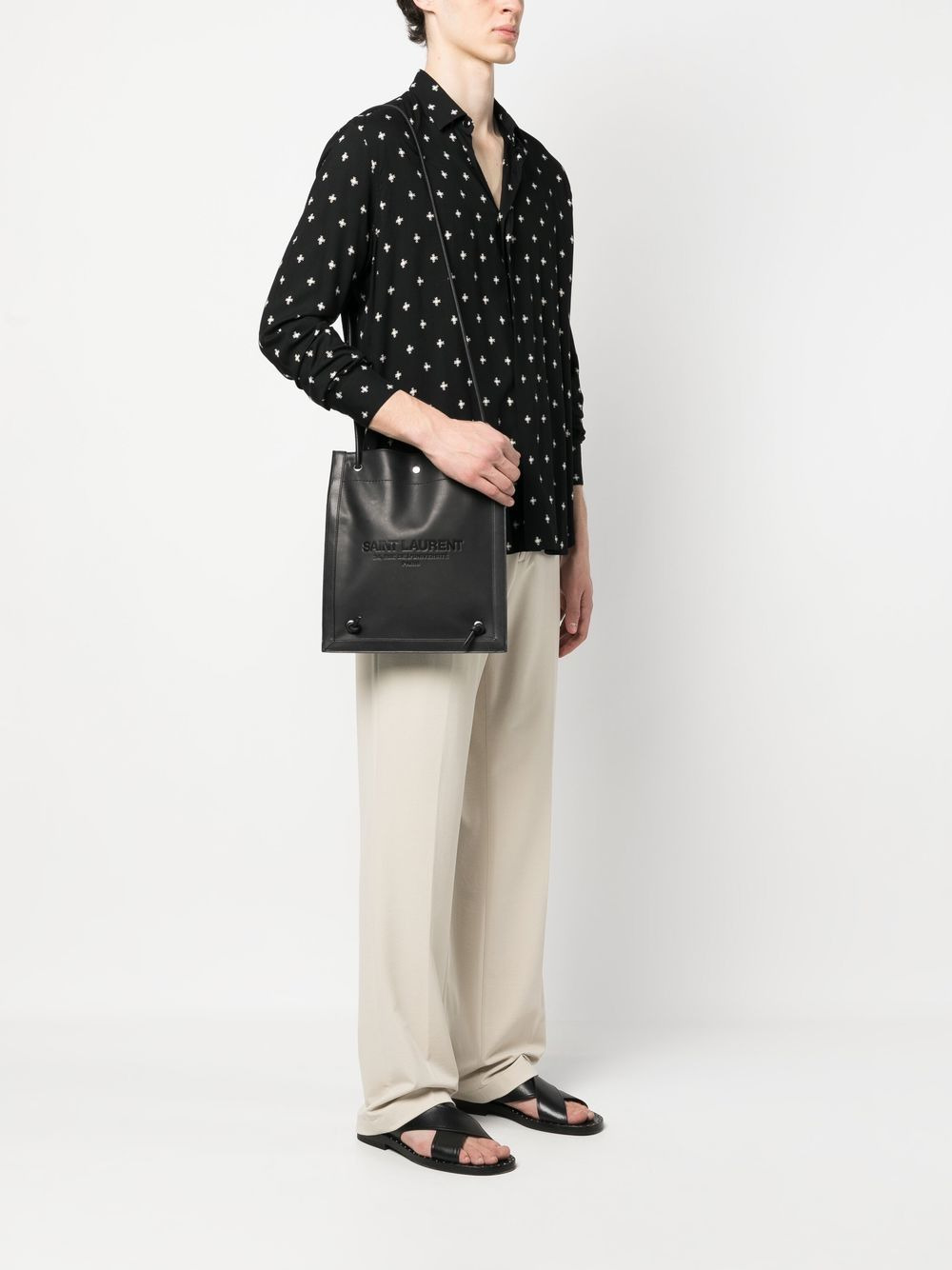 Saint Laurent Men Shoulder Bag With Logo - 4