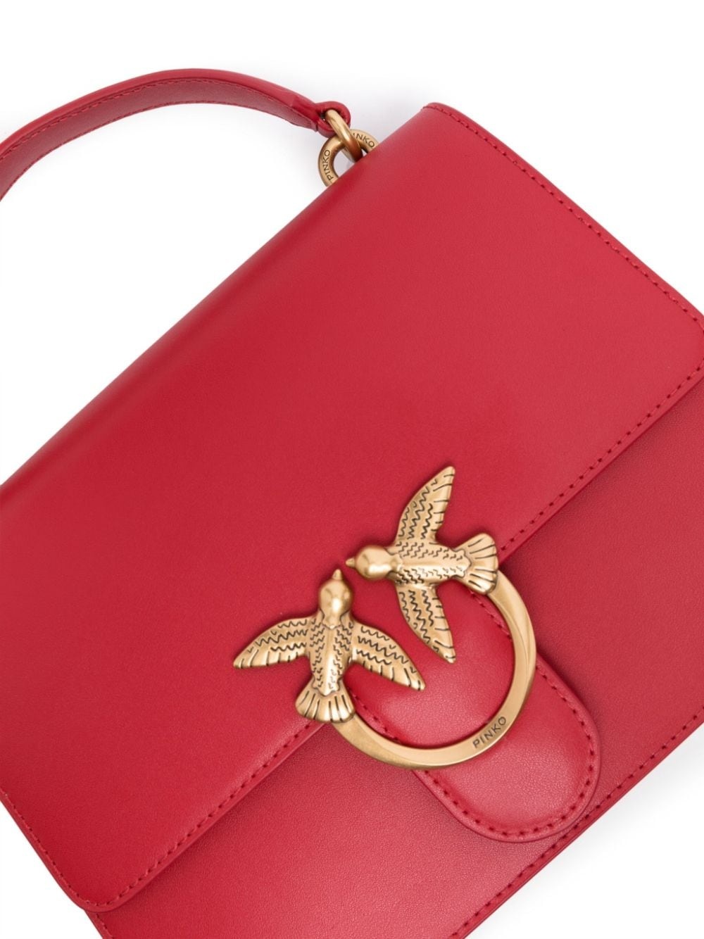 Love Birds leather tote bag - 4