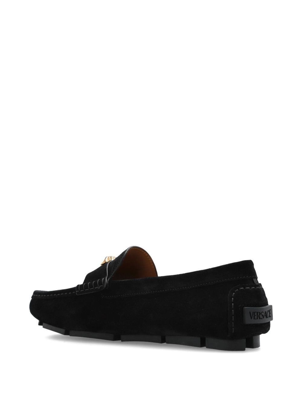 Medusa-plaque loafers - 3