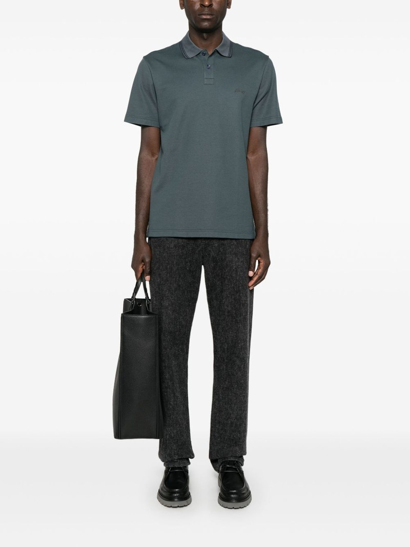 Brioni piqué polo shirt outlook