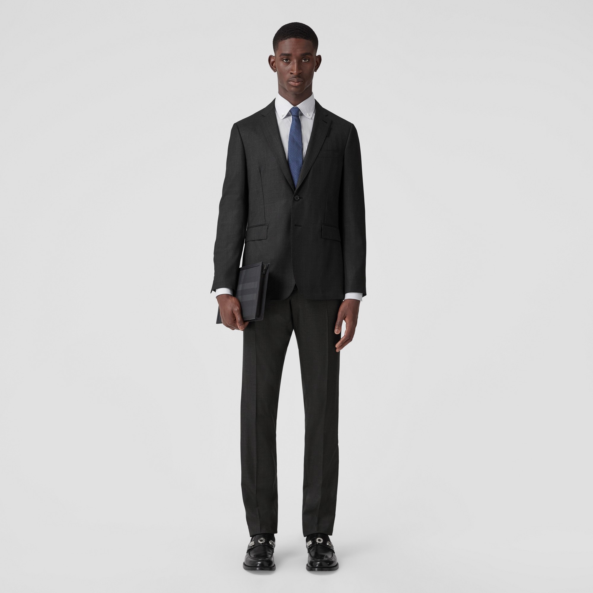 Slim Fit Wool Trousers - 2
