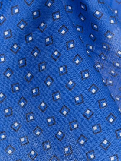 Church's graphic-print lined pocket square outlook
