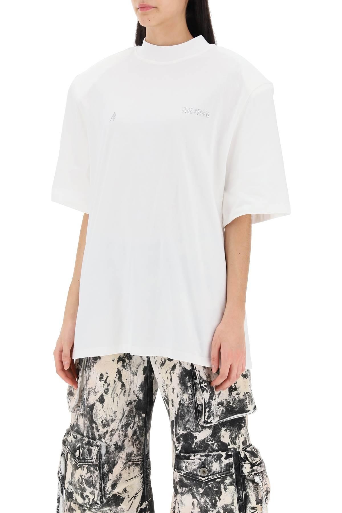 Kilie oversized T-shirt with padded shoulders - 5