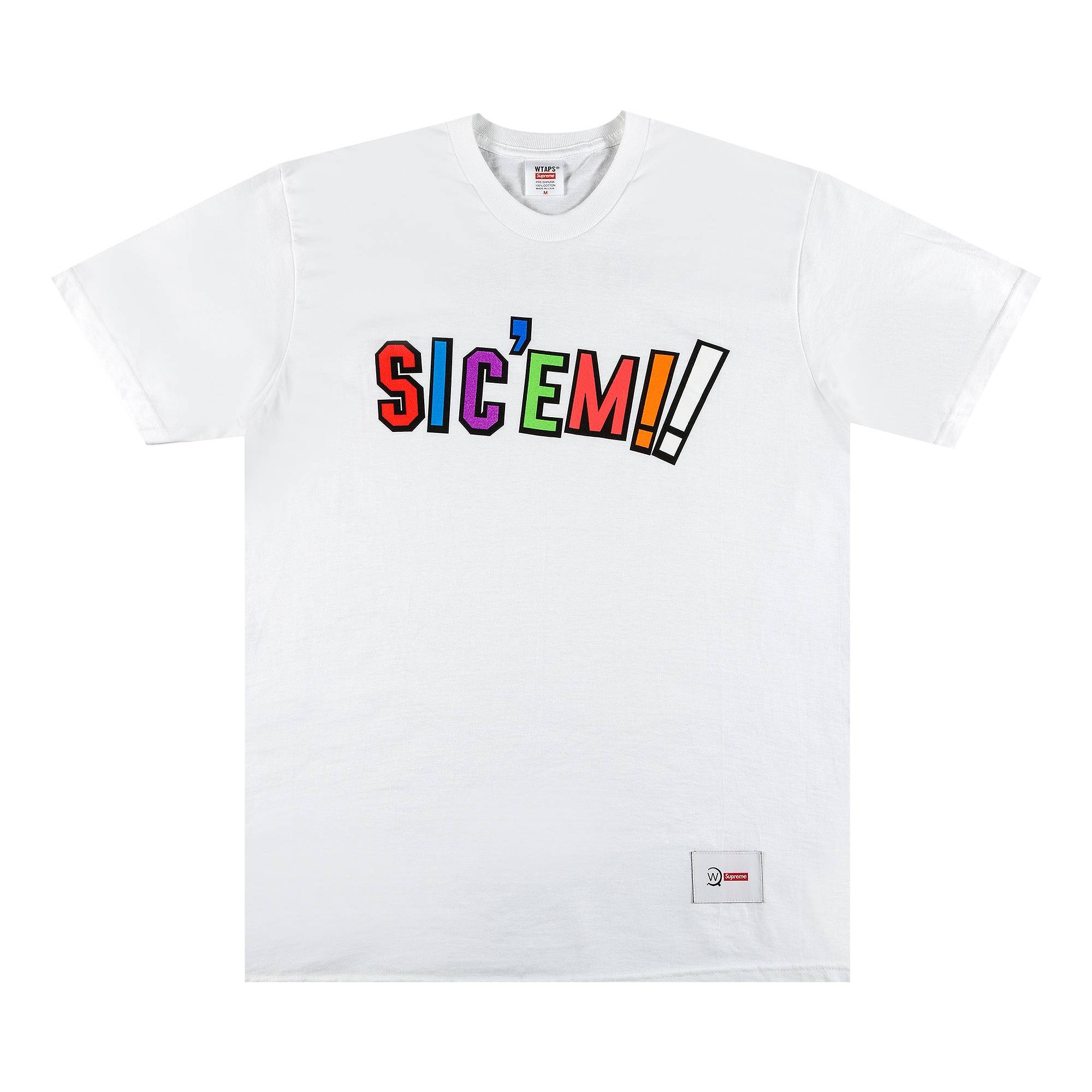 Supreme x WTAPS Sic'em! Tee 'White' - 1