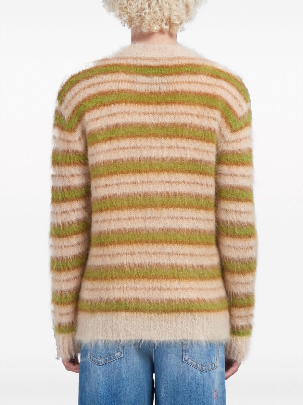 V-neck striped cardigan - 4