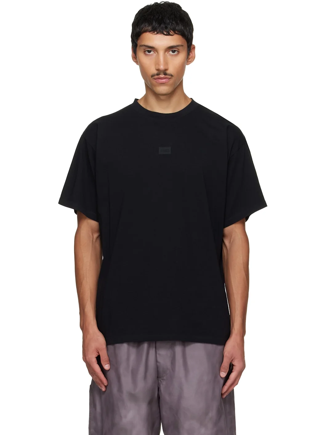 Black Logo Patch T-shirt - 1