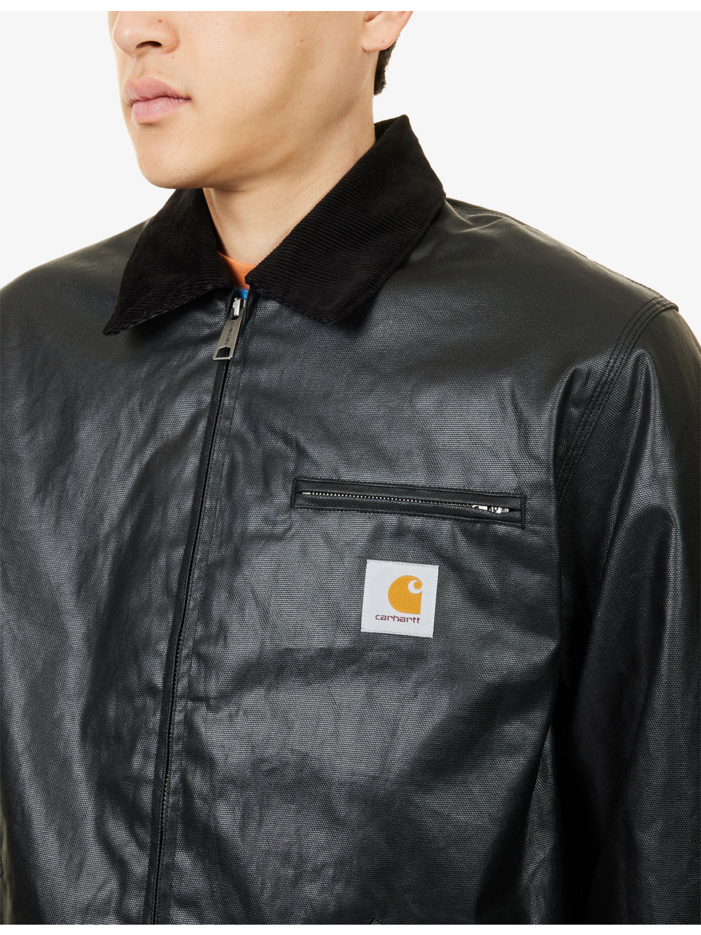 OG Dean Brand-Patch Coated-Cotton Jacket - 5