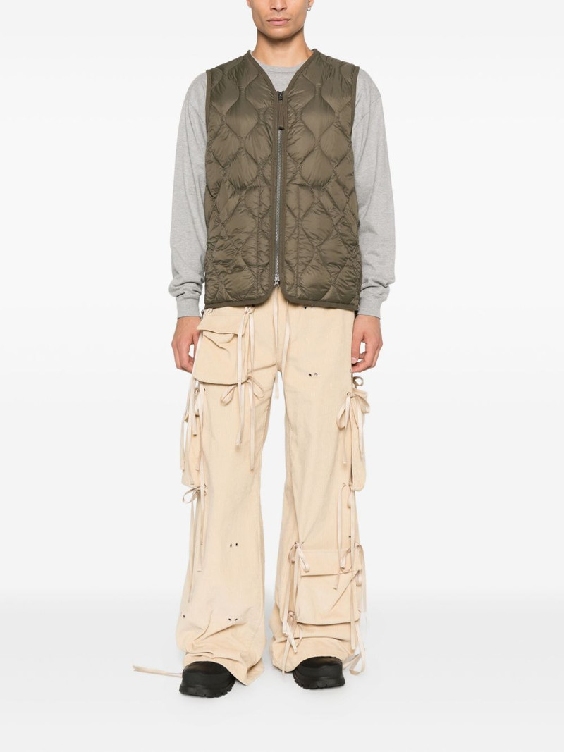 TAION zip-fastening V-neck gilet outlook