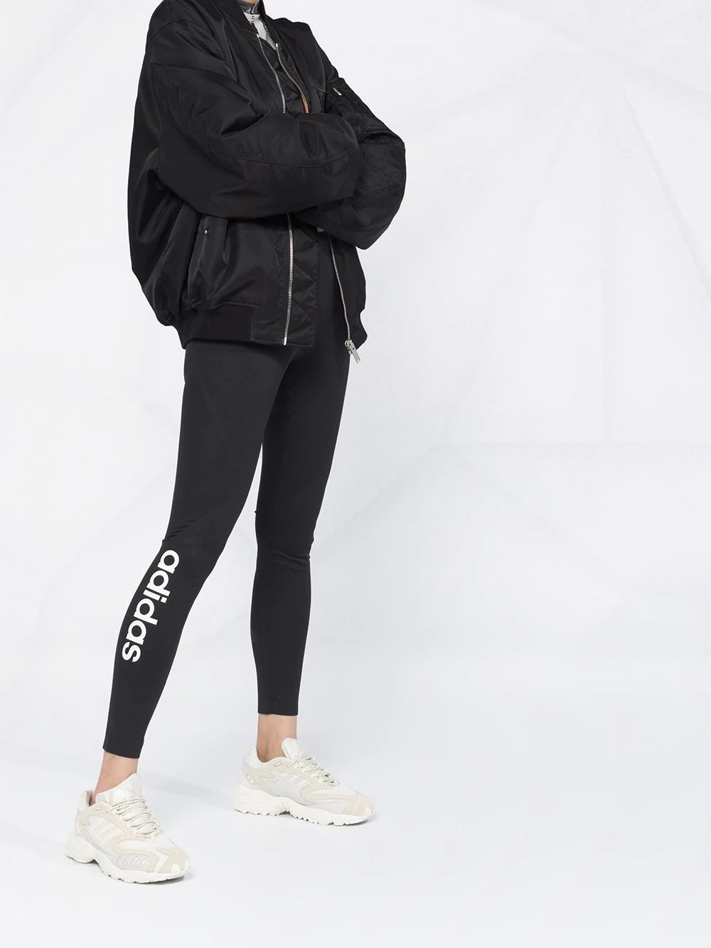 x HYKE logo leggings - 2