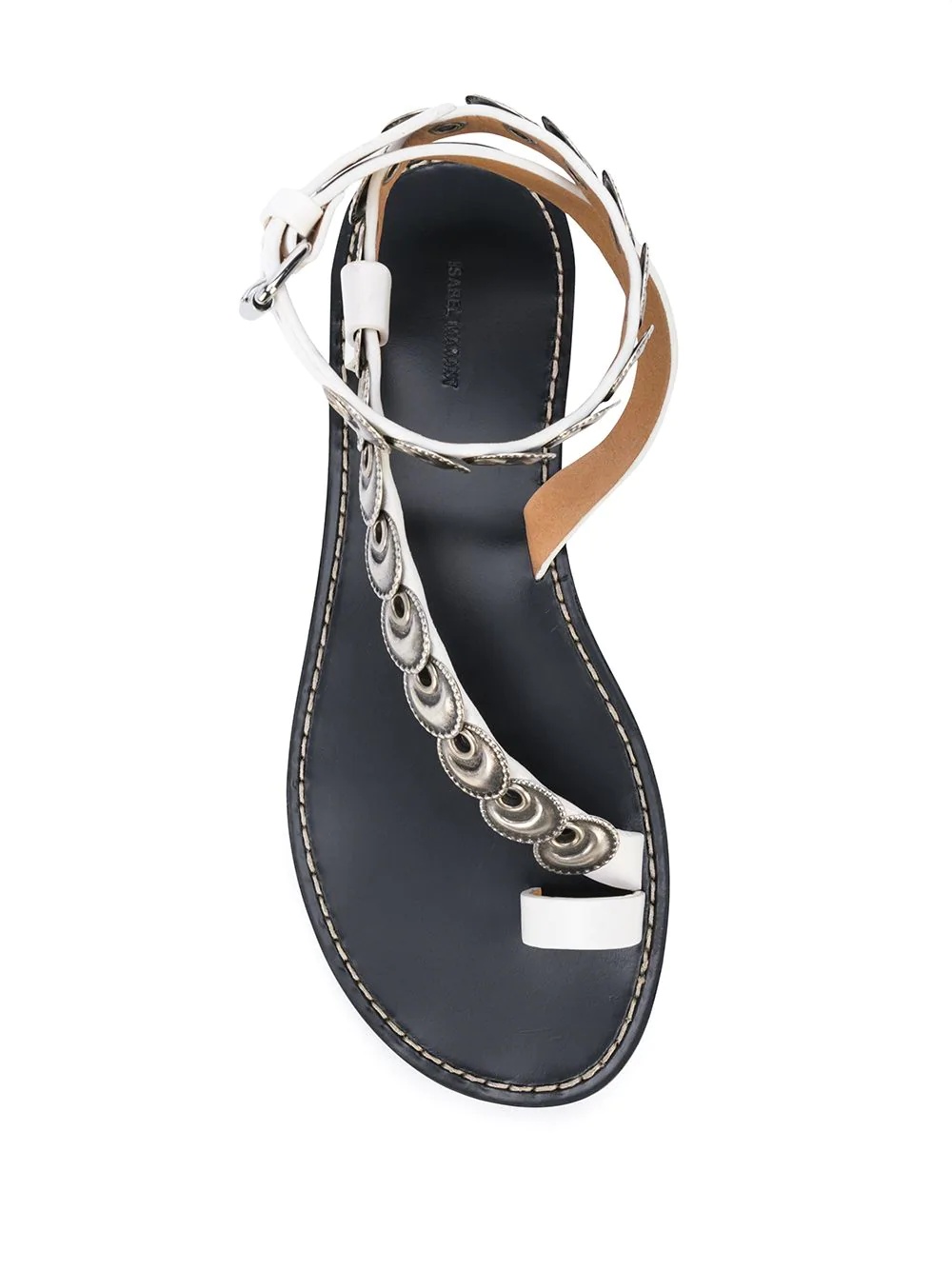 Ermony coin-embellished sandals - 4