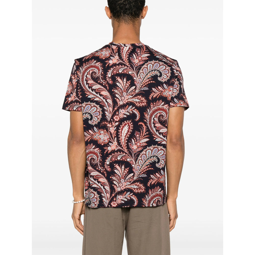 Etro Blue T-Shirts & Vests - T-Shirts Men - 4