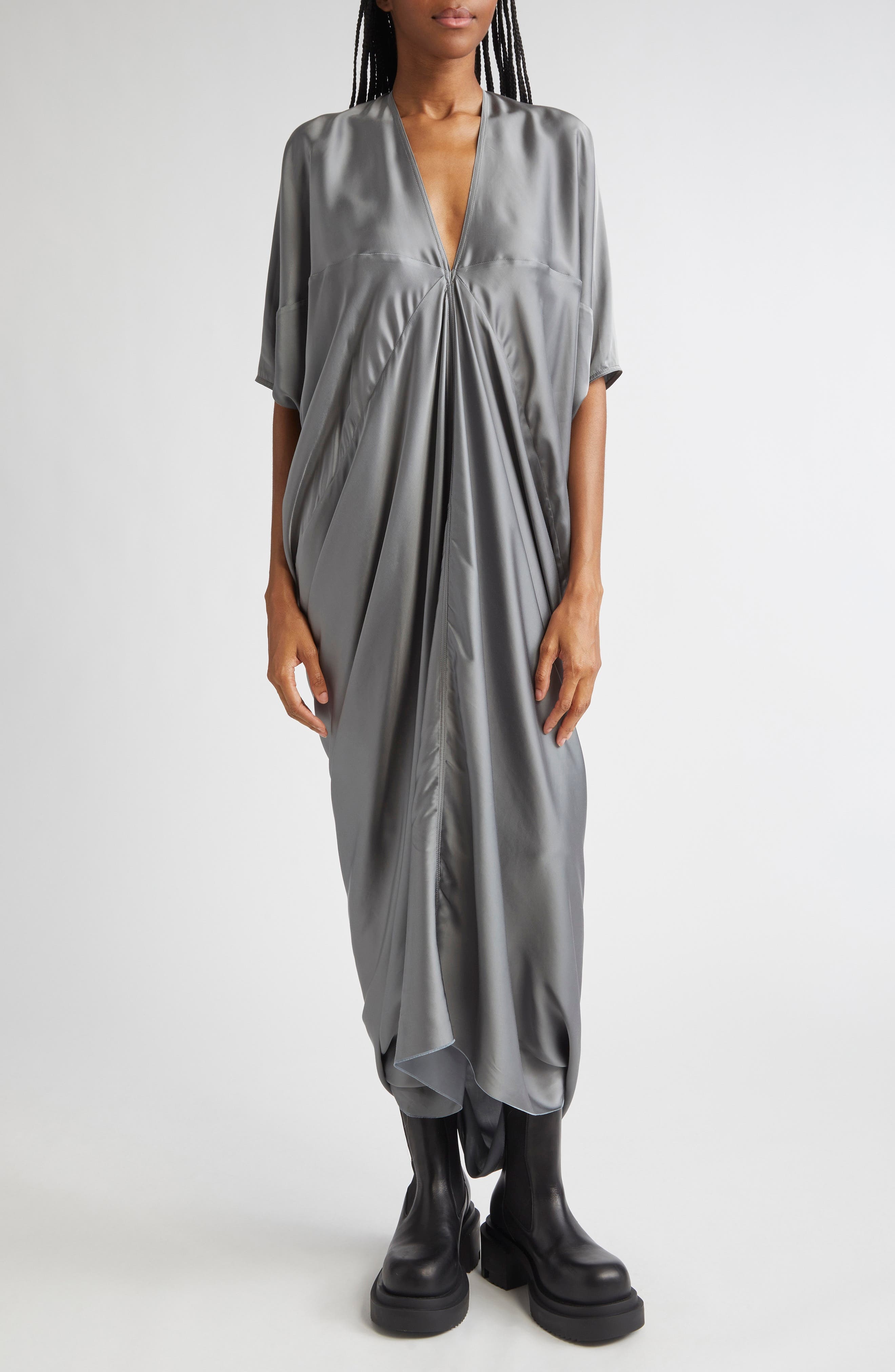 Rick Owens Kite Charmeuse Gown in Washed Indigo at Nordstrom - 1
