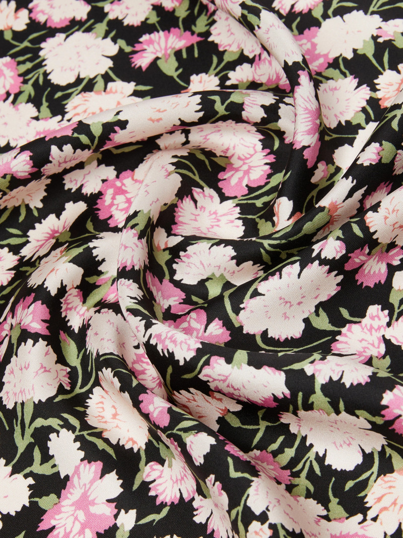 ONESTONEW Patterned silk twill foulard - PINK 3