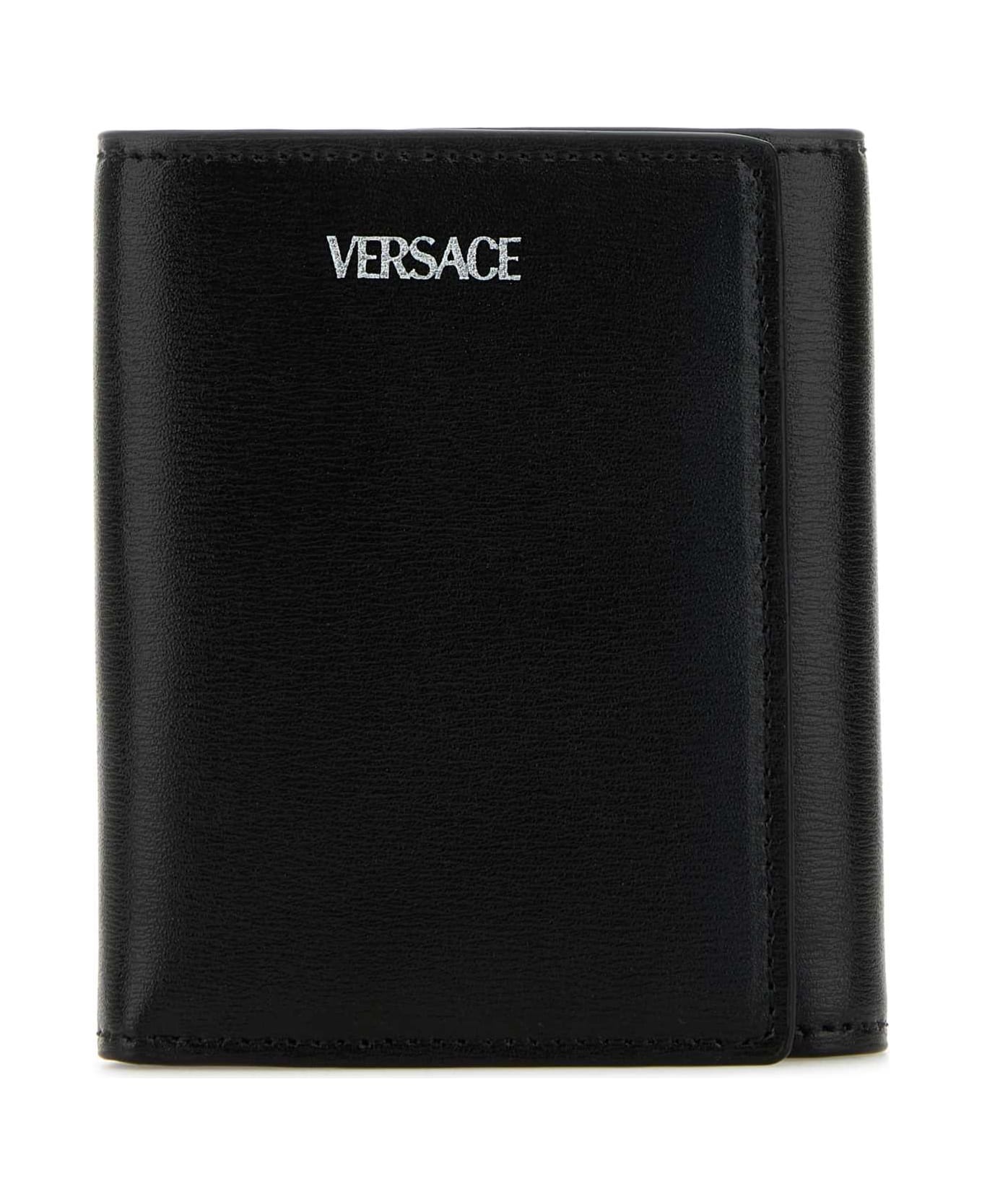 Black Leather Wallet - 1