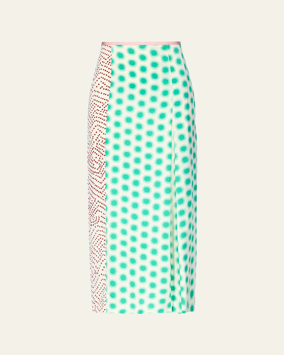 x Henry Zankov Chrystie Dotted Straight Midi Skirt - 1