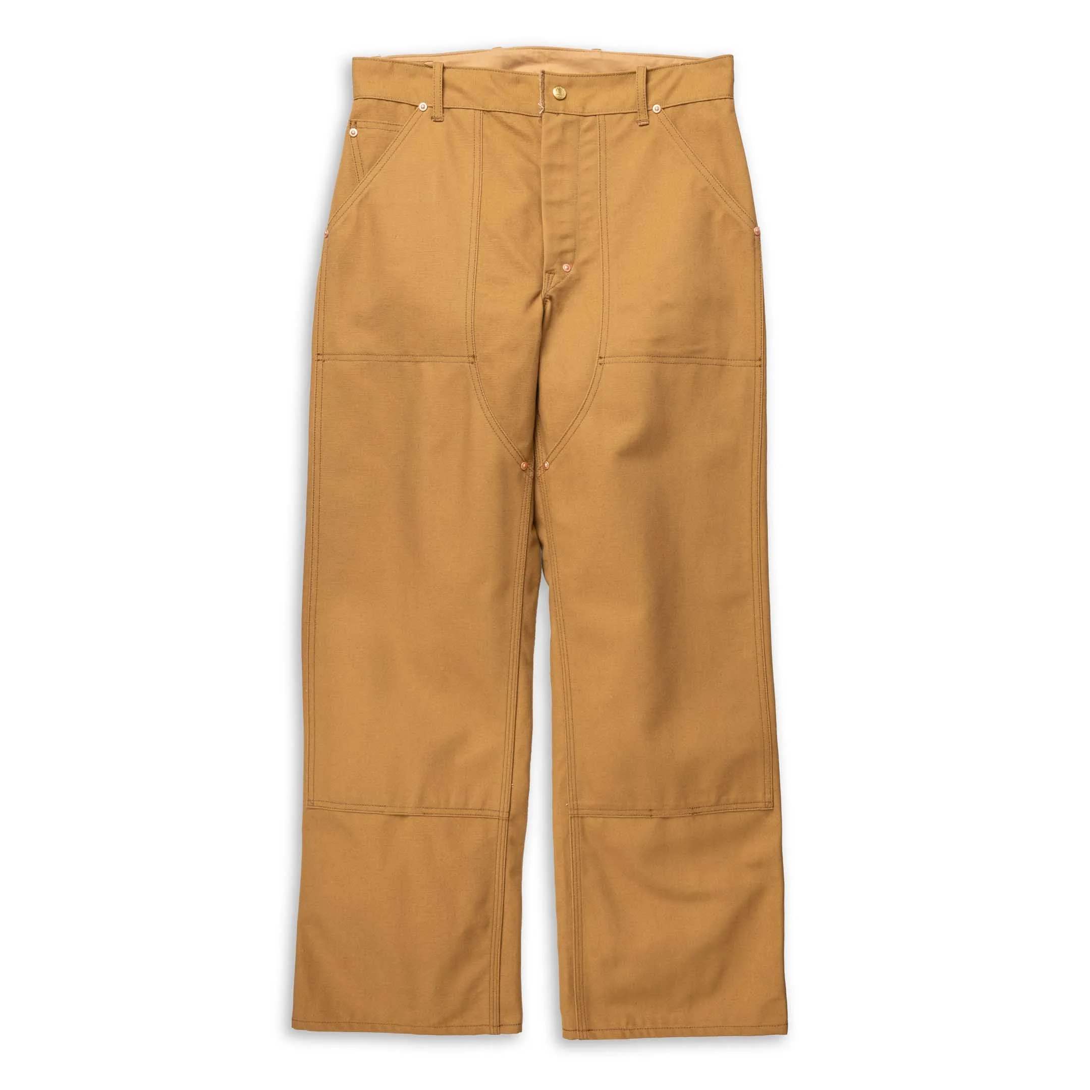 The Real McCoy's Double-Knee Work Trousers Charcoal - 1