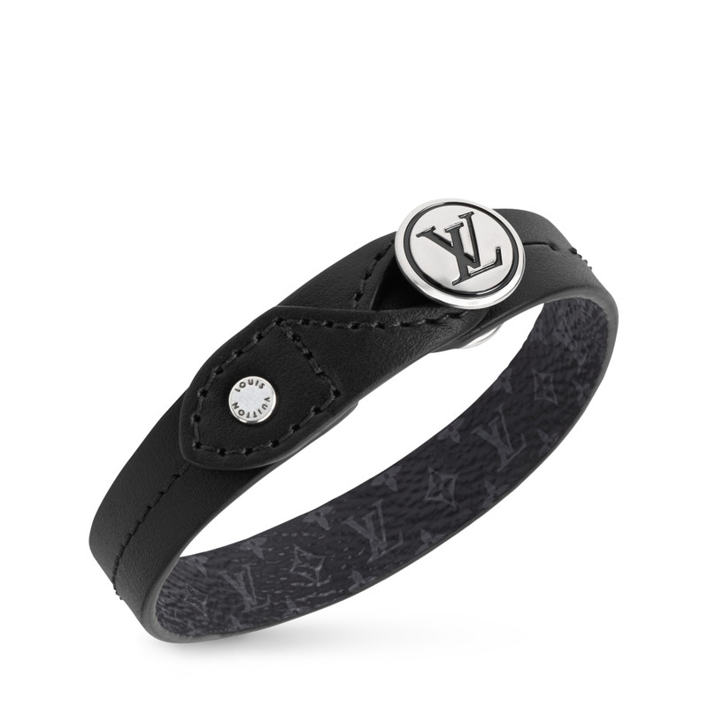 LV Studs Leather Bracelet 4