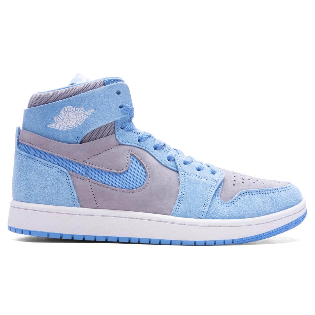 AIR JORDAN 1 ZOOM COMFORT 2 - CEMENT GREY/WHITE/UNIVERSITY BLUE - 1