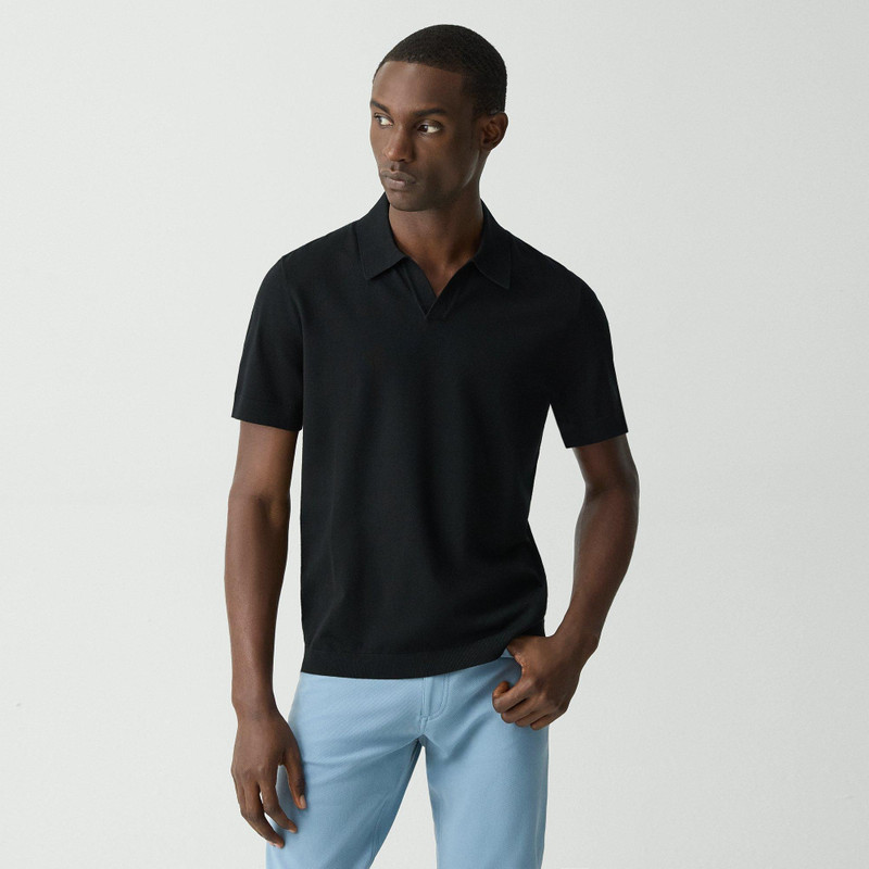 Theory Brenan Polo Shirt in Light Bilen outlook