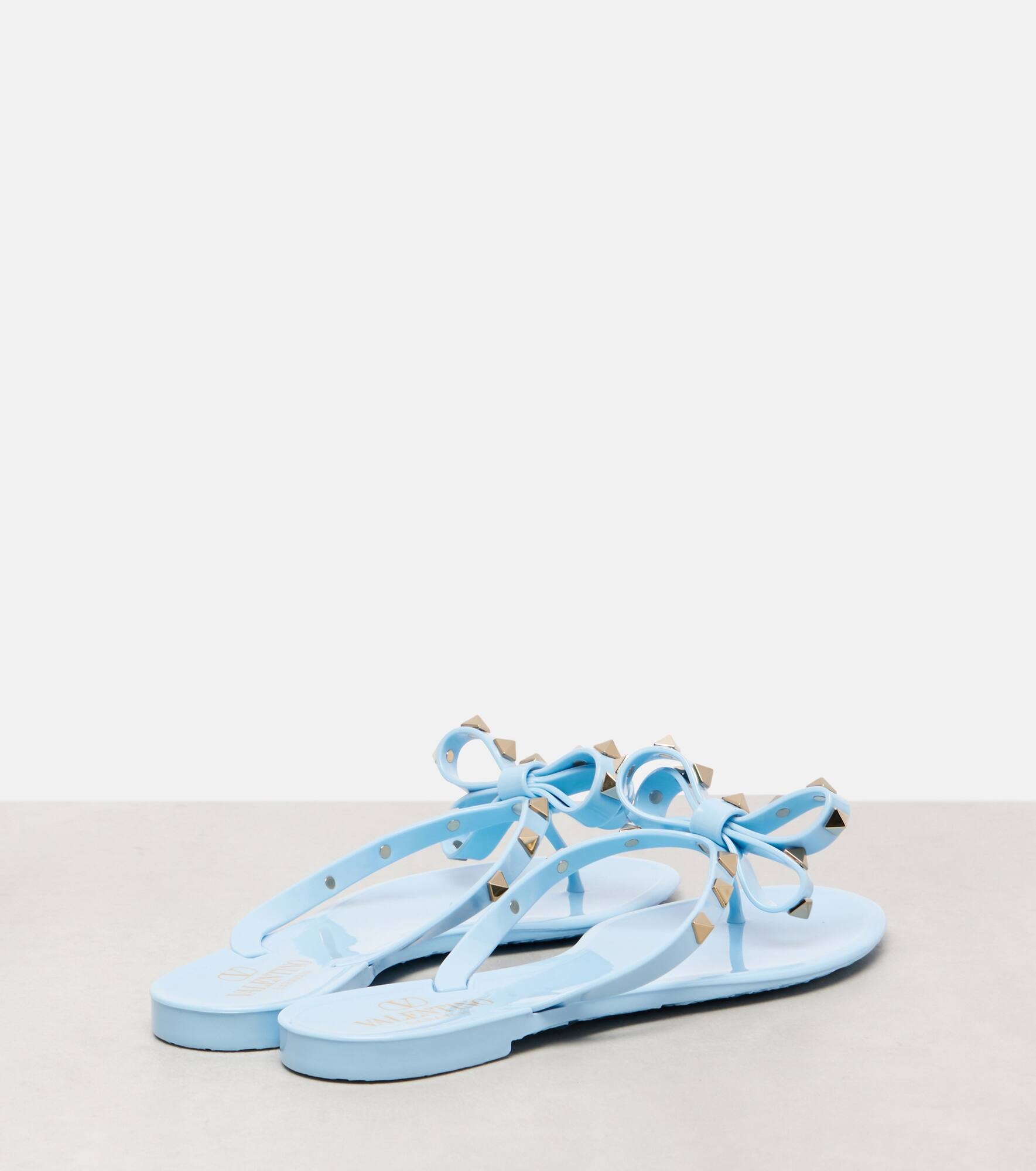 Rockstud PVC thong sandals - 2
