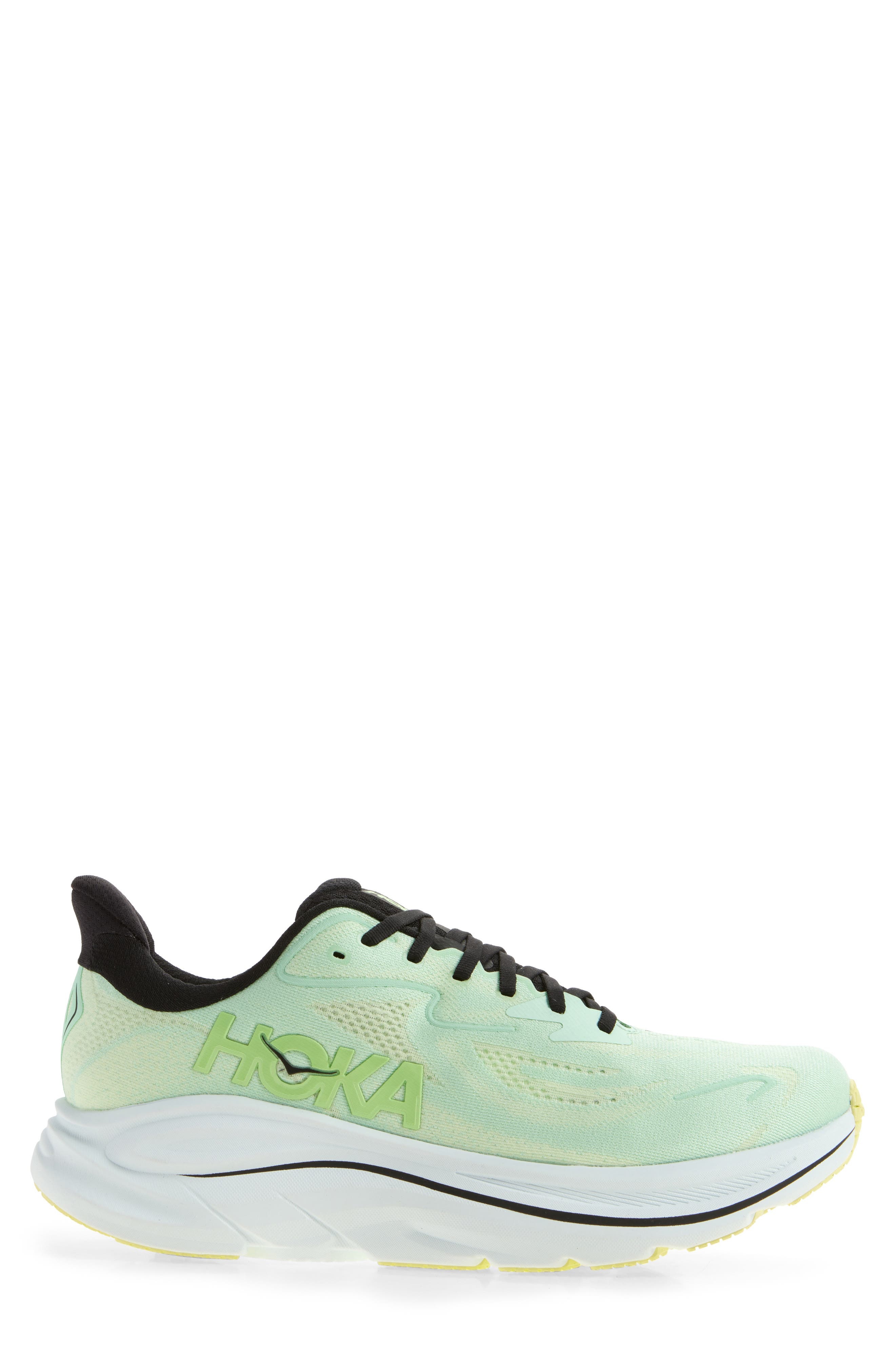 HOKA Clifton 10 Running Shoe in Mint Fluorite /Luna Moth at Nordstrom - 3
