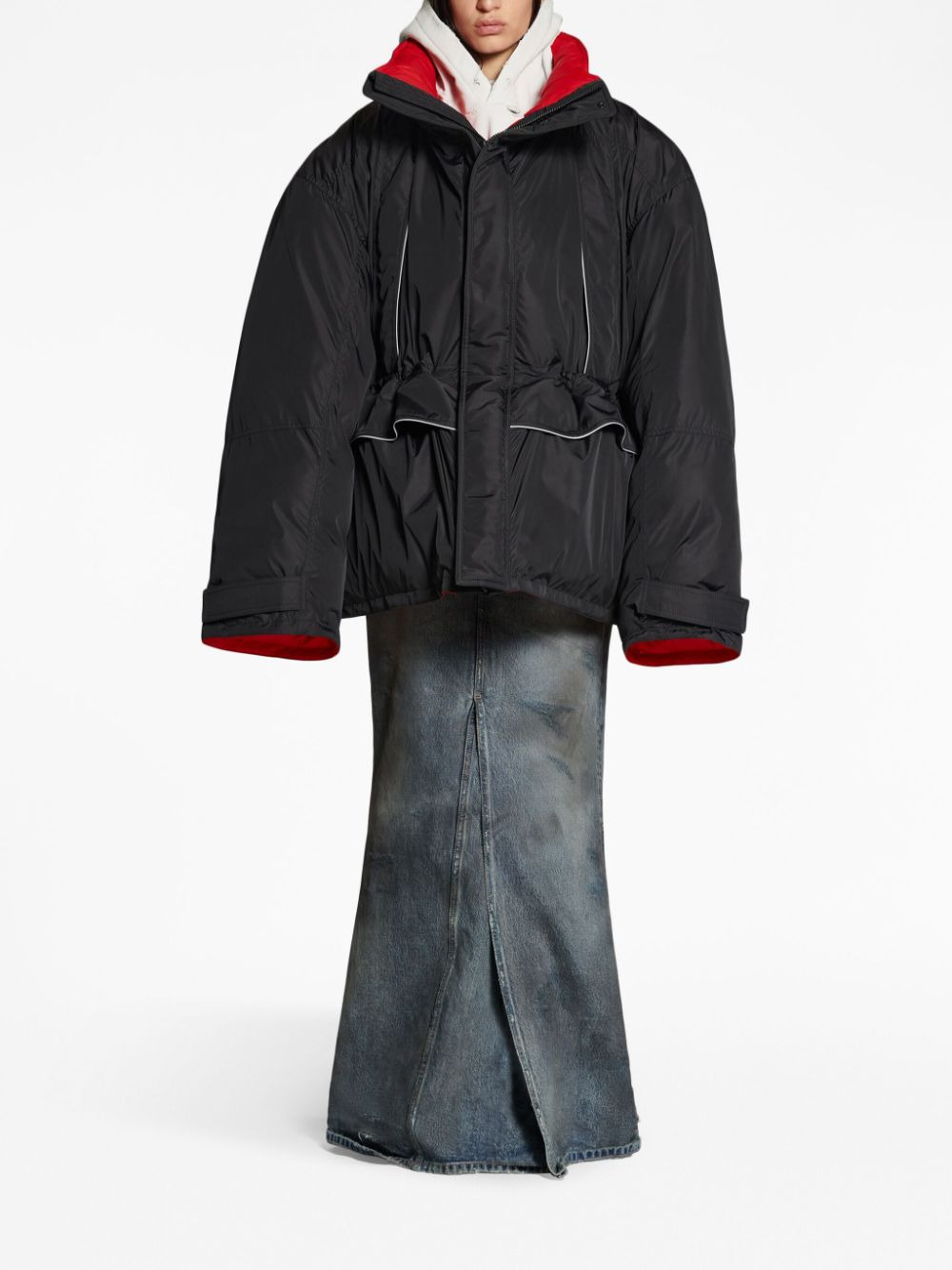 Balenciaga Black padded parka - 3