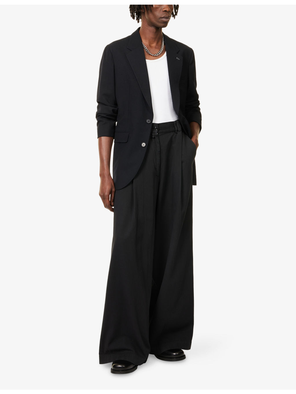 Regular-Fit Notch-Lapels Wool Blazer - 2