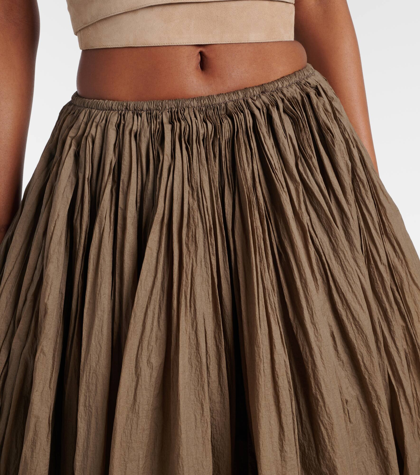 Flared balloon maxi skirt - 4