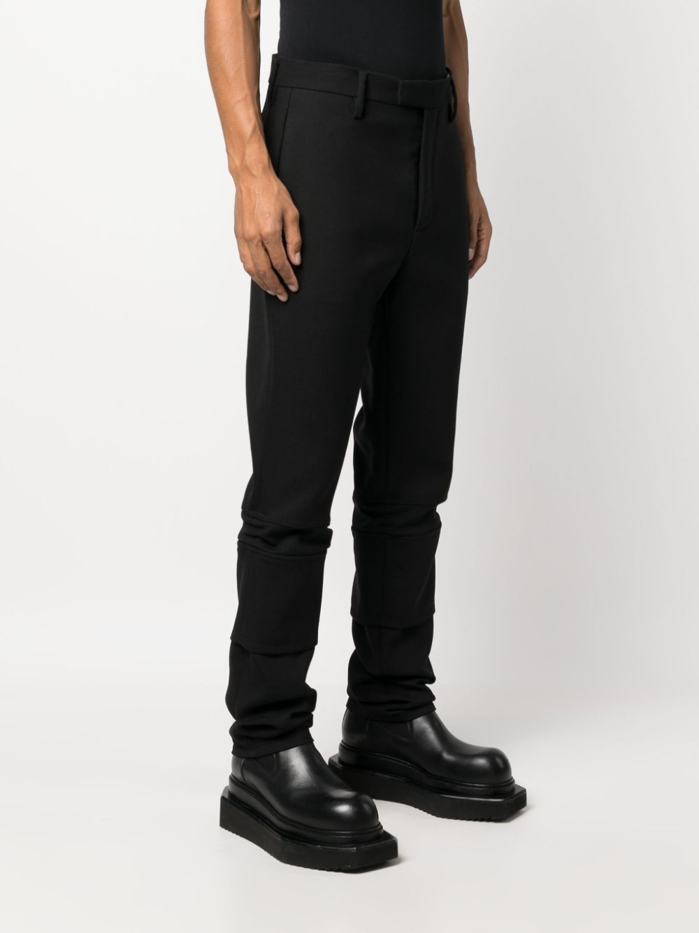 panelled slim-fit trousers - 3