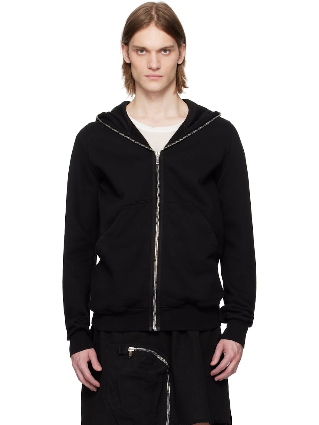 Black Hollywood Zip Hoodie - 1
