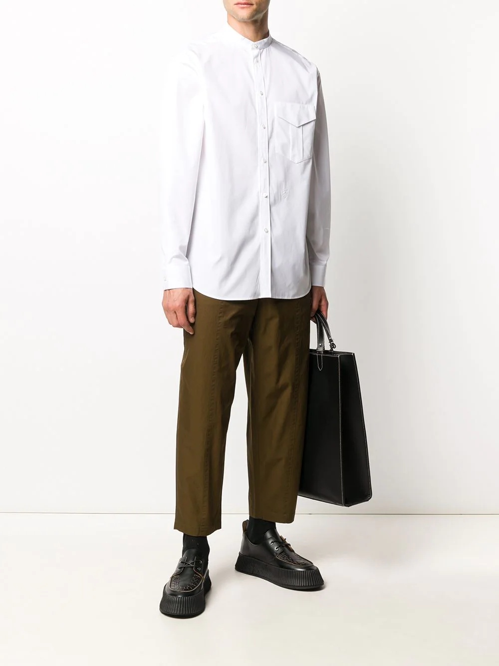 chest-pocket cotton shirt - 2