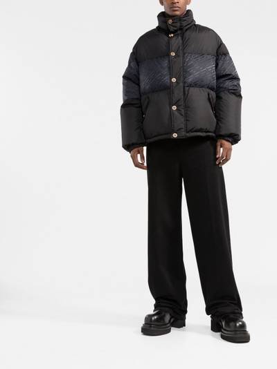 VERSACE La Greca puffer jacket outlook