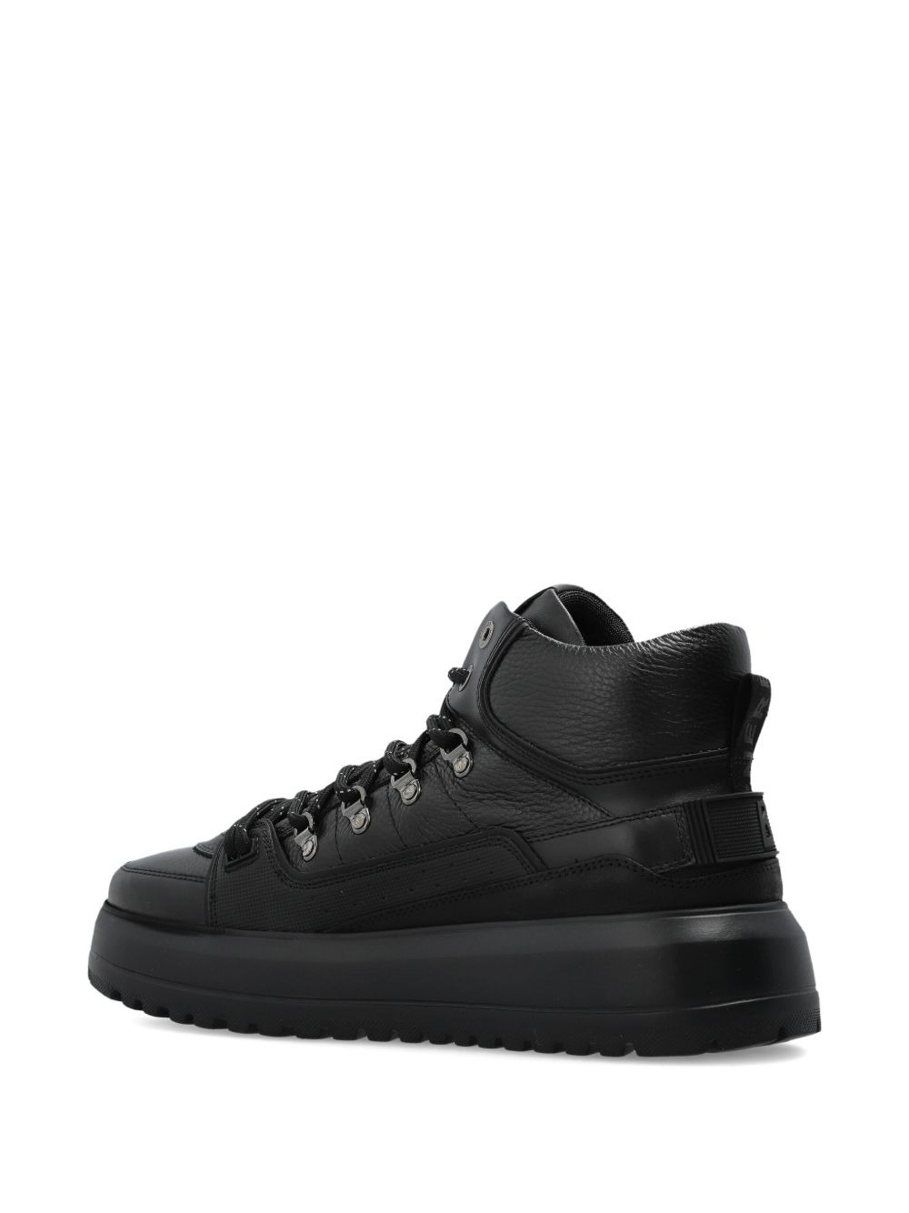 lace-up platform sneakers - 3