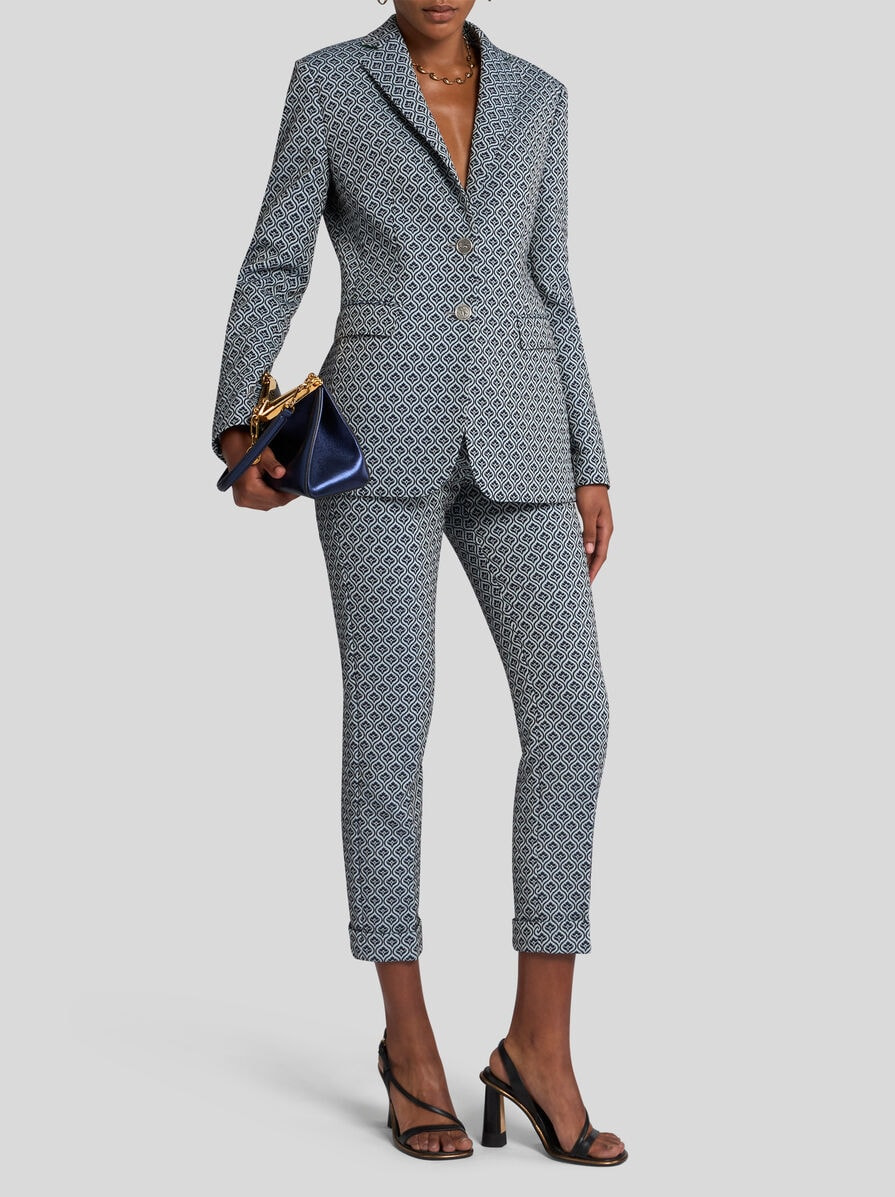 SINGLE-BREASTED JACQUARD JACKET - 3
