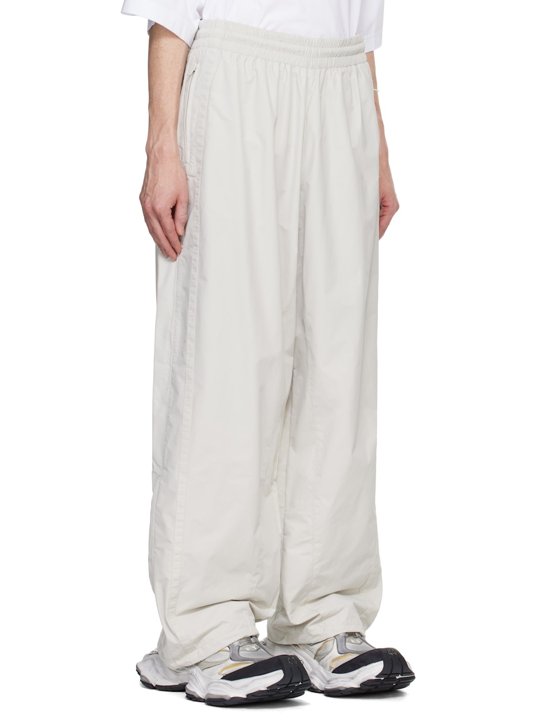 White Oval Logo Track Pants - 2
